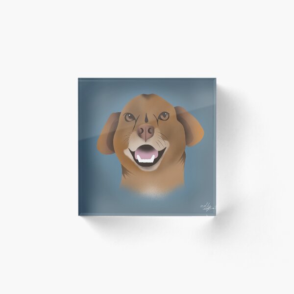 Smiling Doggo Acrylic Block
