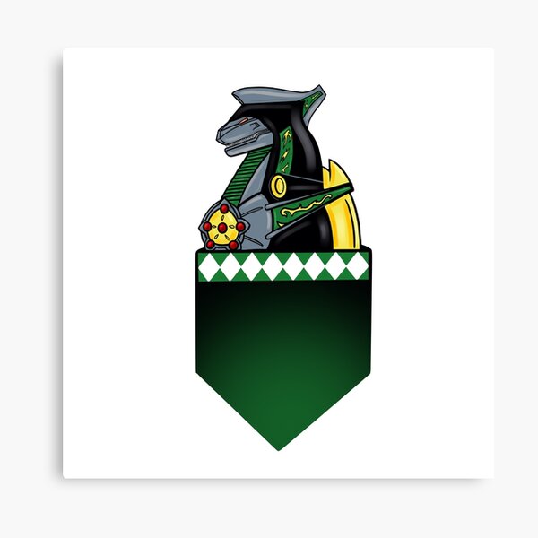 Vista previa del artículo con la obra «Green Power Rangers Dragonzord Tommy Pocket 90's», diseñado y vendido por gamerzemporium.