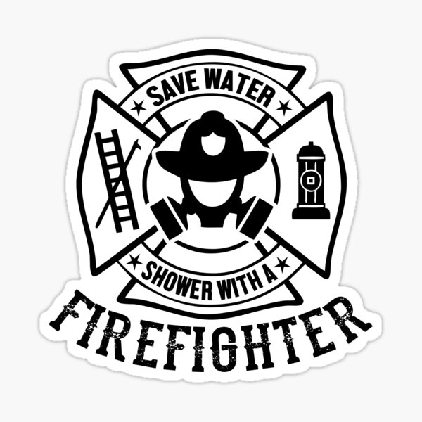 Funny Firefighter Stickers Redbubble