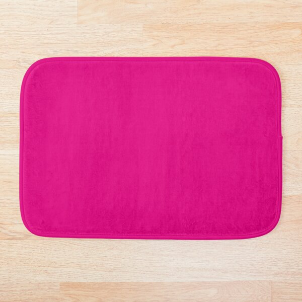 Pink, Pale Red Color Bath Mat