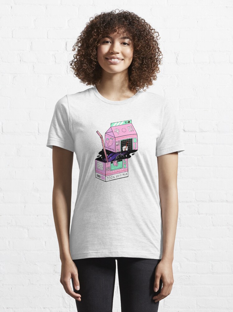 Cyberpunk Cool Cat Vaporwave Aesthetic Graphic T-Shirt Unisex 100