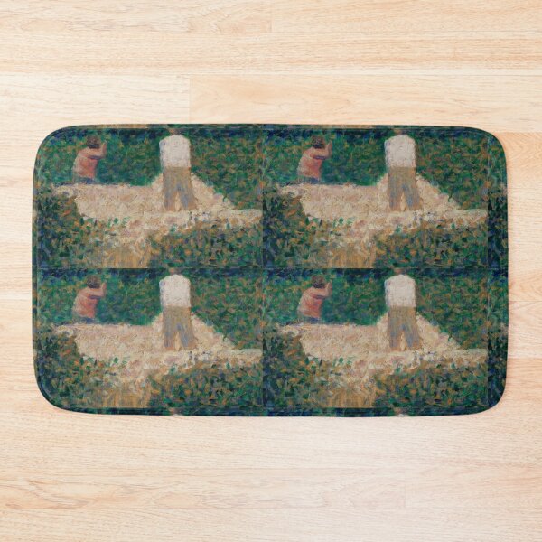 Item preview, Farmers working on bails of hay - Georges Seurat designed and sold by Vintage Designs +.
