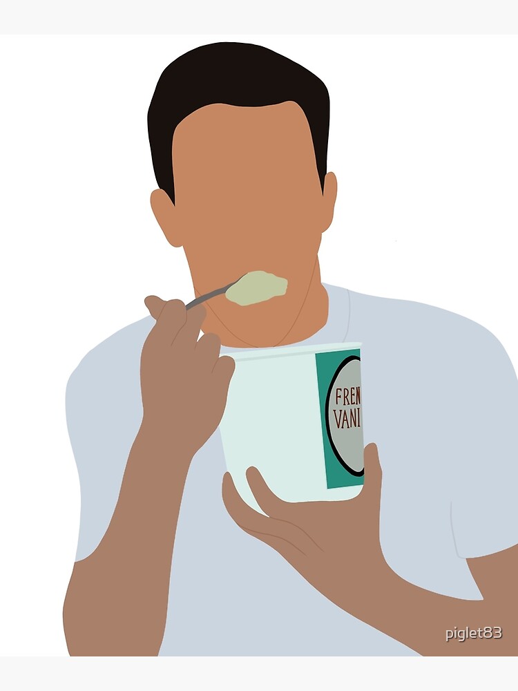 Discover Chandler bing ice cream sticker Premium Matte Vertical Poster