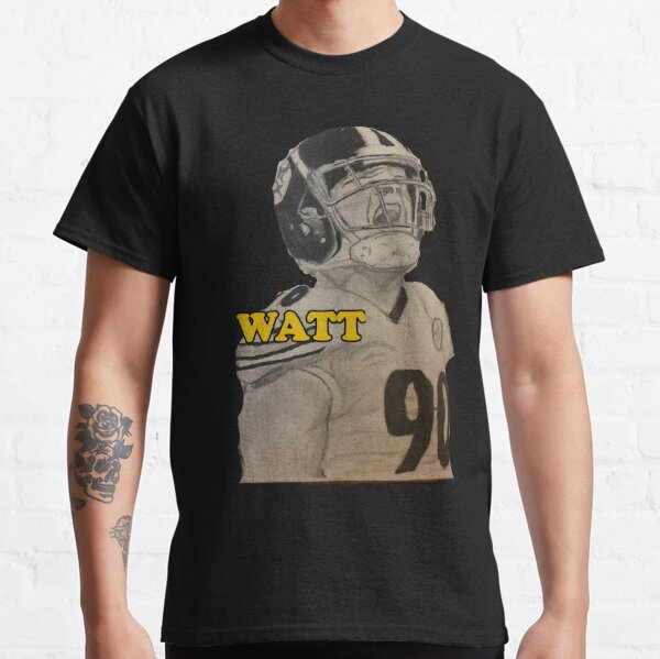 T.J. Watt Pittsburgh Steelers Men's Black Pro Line Backer Long Sleeve T- Shirt 