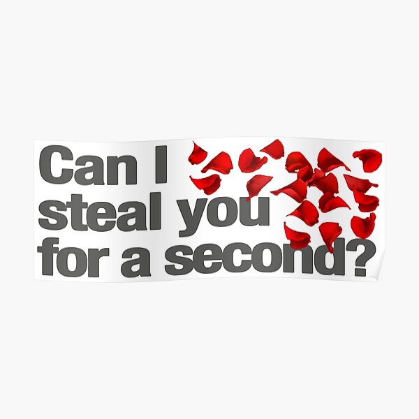 Can I Steal You For a Second? The Bachelor Poster