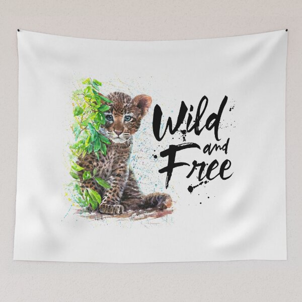 Item preview, Little leopard watercolor wild & free Kostart designed and sold by Kostart.