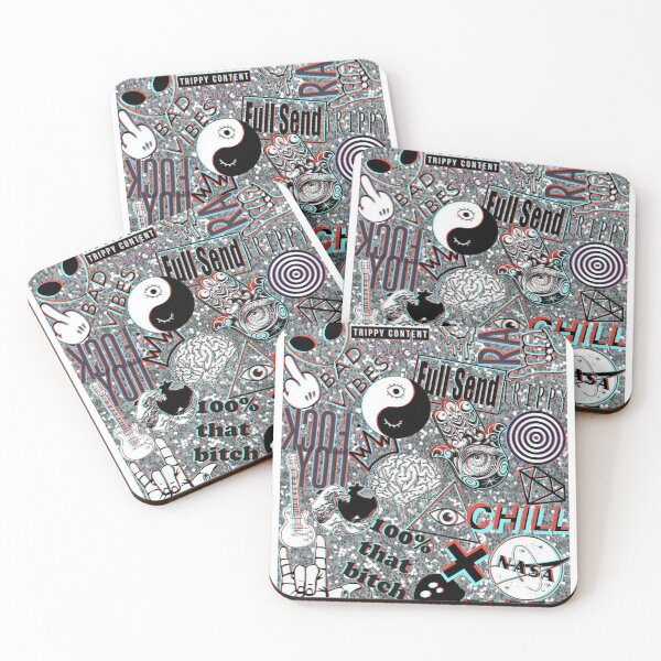 Item preview, trippy collage designed and sold by jwolfsondesigns.