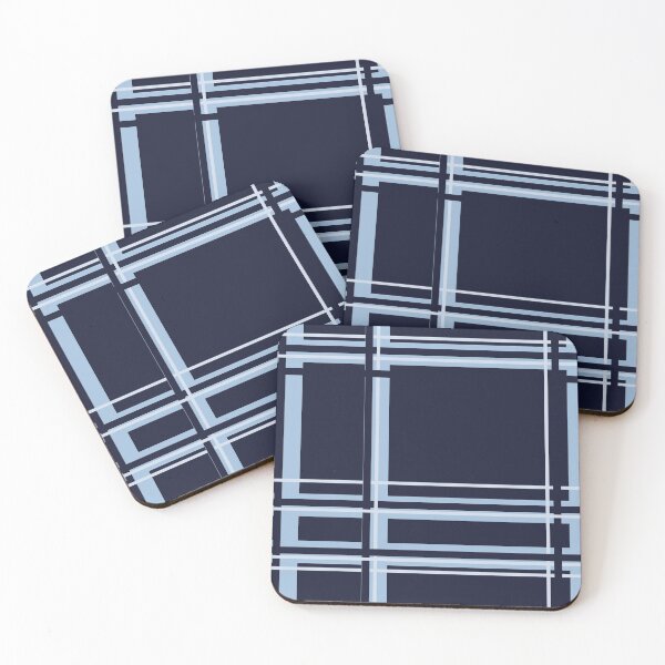 Item preview, Blue Layered Lines, Digital Collage by Courtney Hatcher designed and sold by cghatcherart.