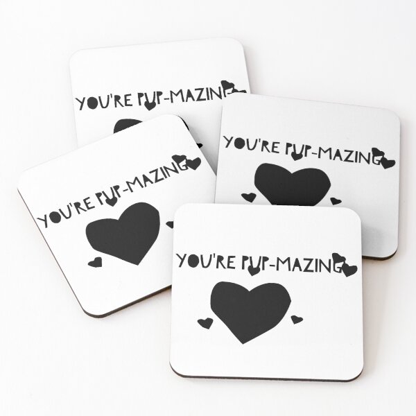 Item preview, You Are  Pawsome - Pup-mazing Hearts Gift Black designed and sold by PupnkittyMania ⭐⭐⭐⭐⭐.