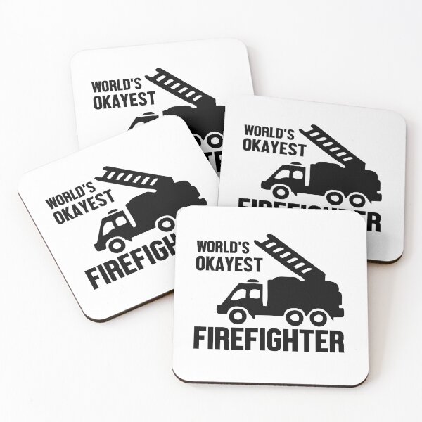 Item preview, World's Okayest Firefighter designed and sold by VibrantGifts.