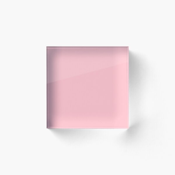 Pink, Pale Red Color Acrylic Block