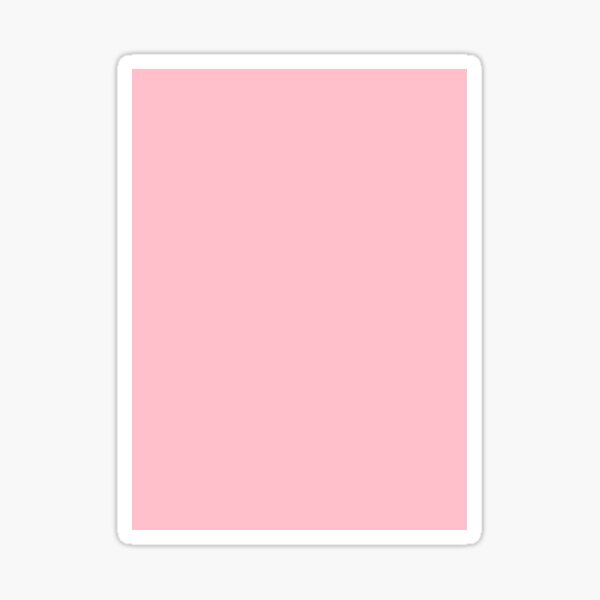 Pink, Pale Red Color Sticker