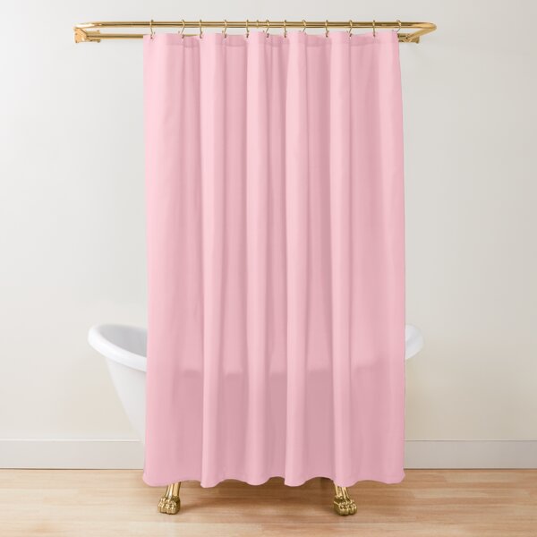Pink, Pale Red Color Shower Curtain