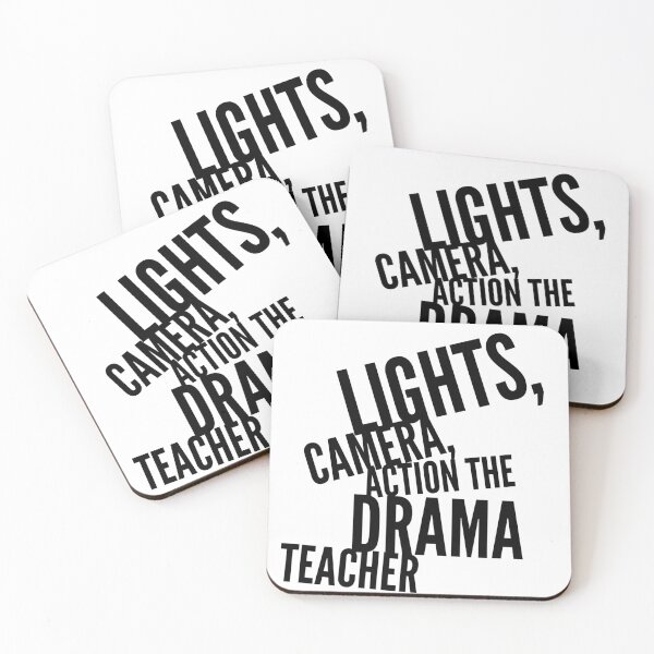 Item preview, Lights, Camera, Action, the Drama Teacher  Funny Sayings for Teachers Gift Black designed and sold by PupnkittyMania ⭐⭐⭐⭐⭐.