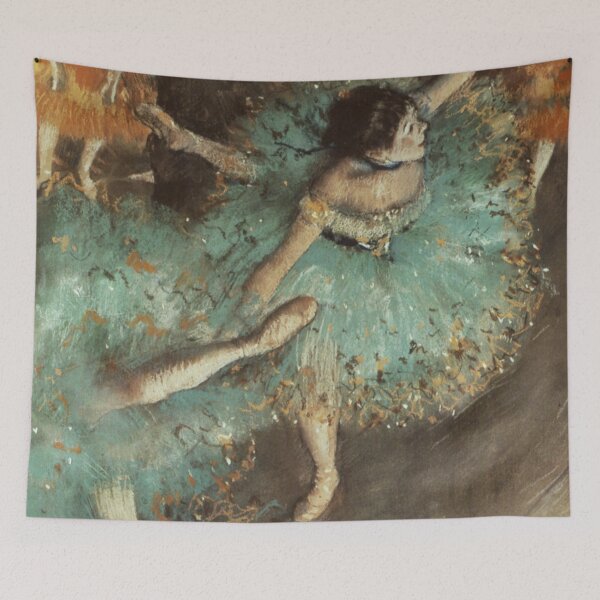 Item preview, La bailarina verde - Edgar Degas - Clase de danza ballet pintura Ópera de París designed and sold by Bebichic.