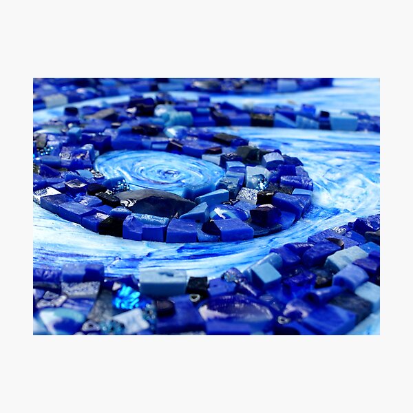 Mosaic - Blue Breeze Photographic Print