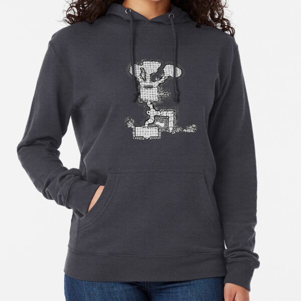Old School Dungeon Maps | Mountain Shop Lightweight Hoodie