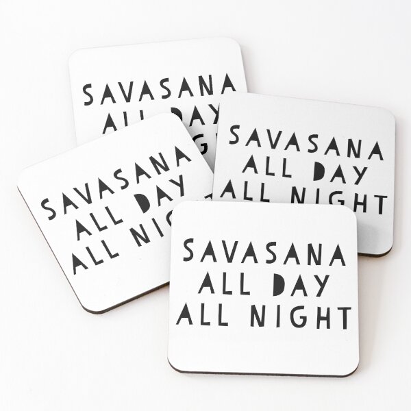 Item preview, Savasana all day, all night designed and sold by flying-flamingo.