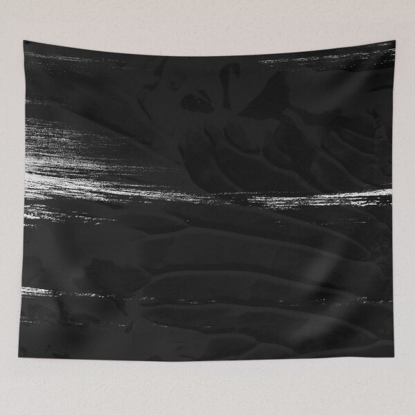 Item preview, BLACK Lines Gouache texture - Graphic Pierre Soulages Spirit Painting designed and sold by Bebichic.