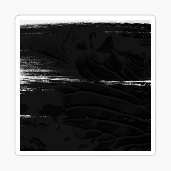 Item preview, BLACK Lines Gouache texture - Graphic Pierre Soulages Spirit Painting designed and sold by Bebichic.