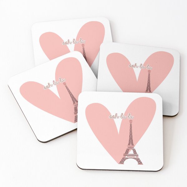 Item preview, Ooh La La Pink Heart with Eiffle Tower designed and sold by gsproductsgs.