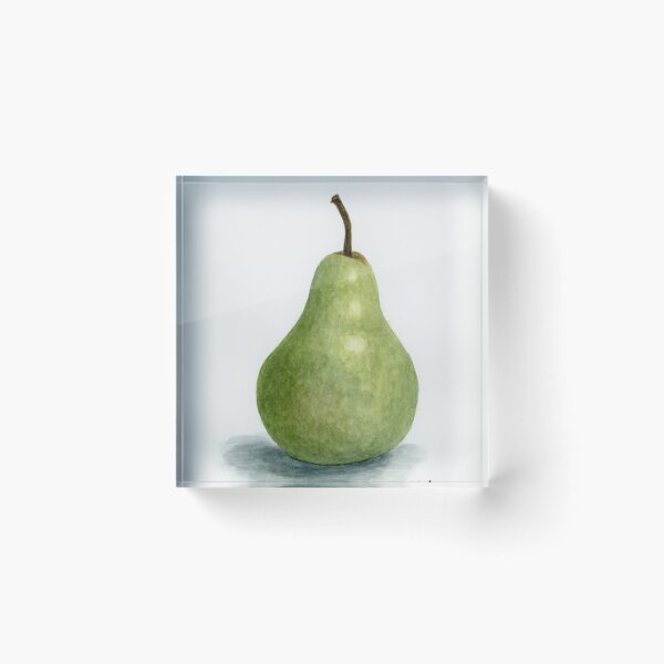 Item preview, Green Watercolor Pear designed and sold by Brokenoakranch.