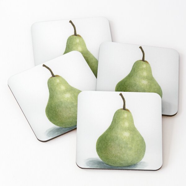 Item preview, Green Watercolor Pear designed and sold by Brokenoakranch.