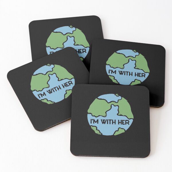 Item preview, I'm with her earth day art designed and sold by FrictionMaxxing.