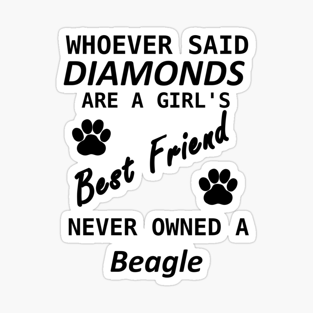 Whoever Said Diamonds Girls Best Friend Never Owned a Beagle Keyring,Ideal Gift 