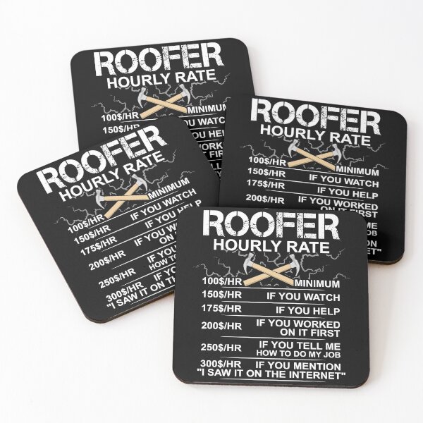 Item preview, Funny Roofer Gift - Sarcastic Gift - Hourly Labor Rate - Roofing designed and sold by kntranhoang.