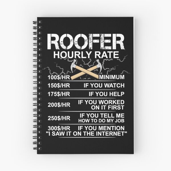 Item preview, Funny Roofer Gift - Sarcastic Gift - Hourly Labor Rate - Roofing designed and sold by kntranhoang.