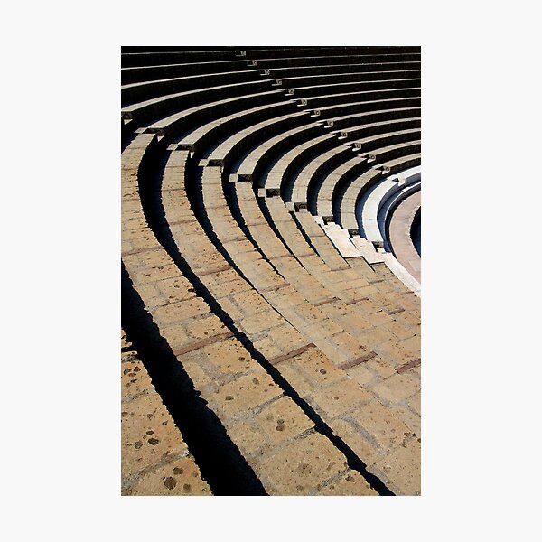 Seating - The Large Theatre - Pompeii Photographic Print