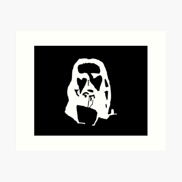 optical illusion Jesus Art Print