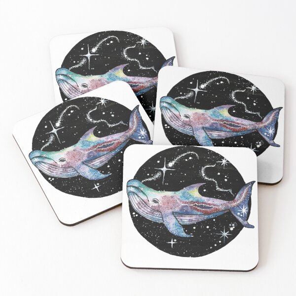 Item preview, whale galaxy spirit animal gifts  designed and sold by Jadestonedesigns.