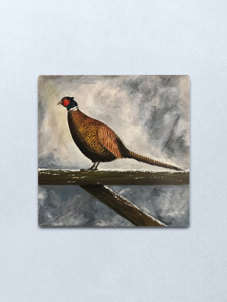Alternate view of Pheasant in Winter - Wall Art Metal Print