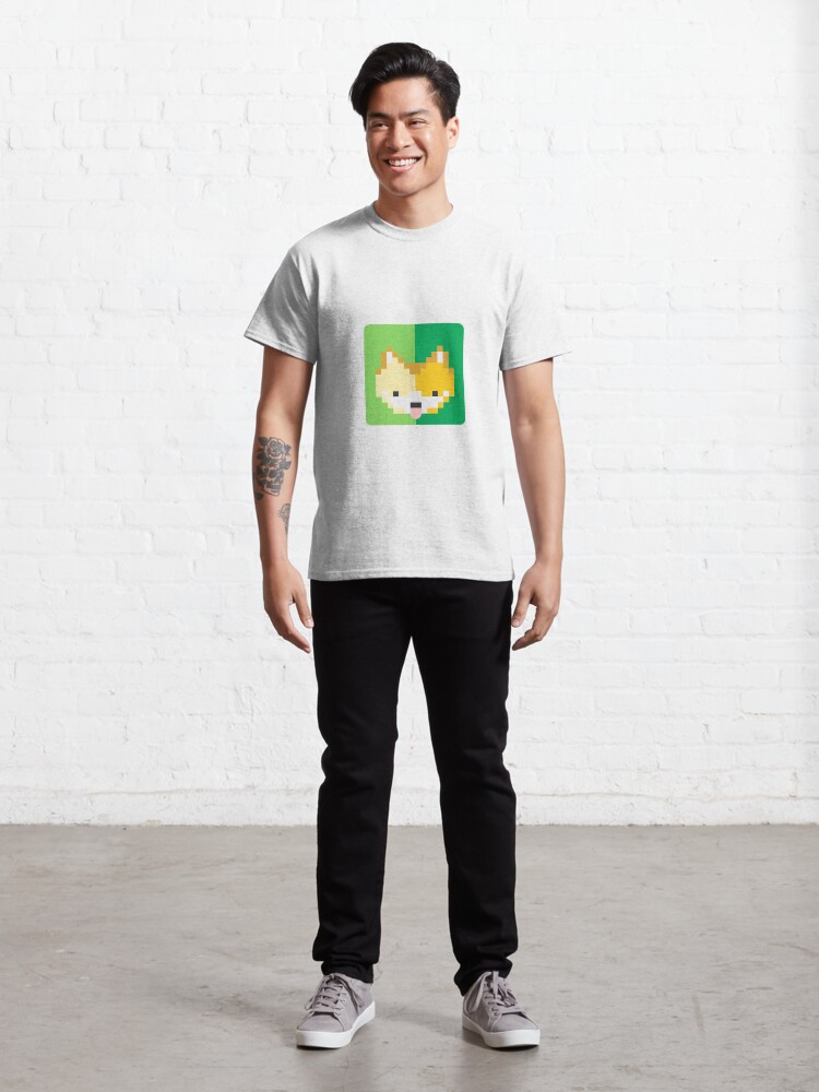 Vista alternativa de Camiseta clásica Shiba pixel