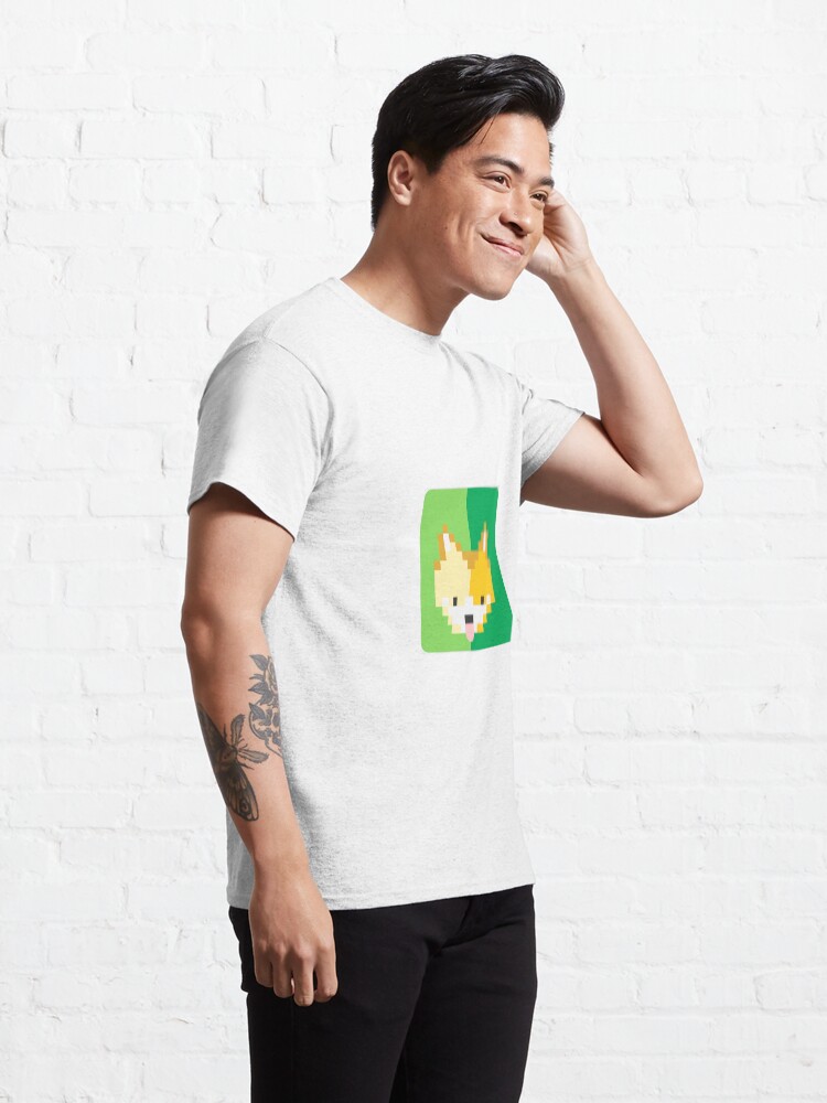 Vista alternativa de Camiseta clásica Shiba pixel