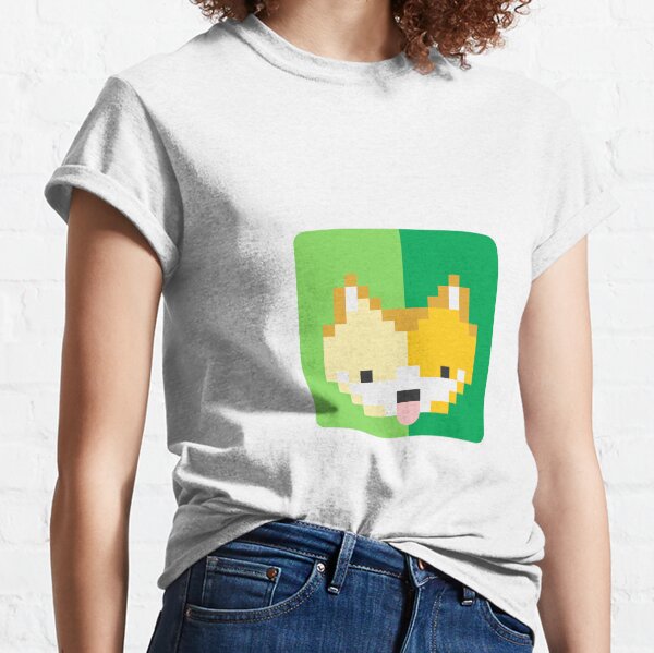 Shiba pixel Camiseta clásica