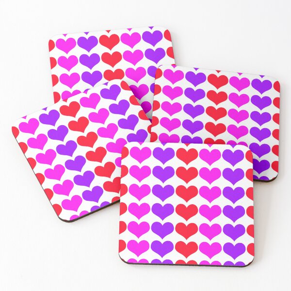 Item preview, Bright Hearts Print White Background designed and sold by Sharon Schwalbe.