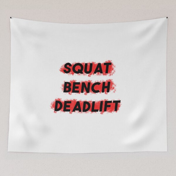 Artikelvorschau, Squat Bench Kreuzheben in Rot entworfen und verkauft von jackknite.