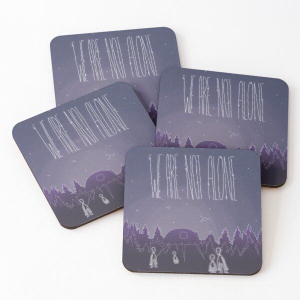 Item preview, We Are Not Alone (hint: aliens) designed and sold by Gracie Rothey.