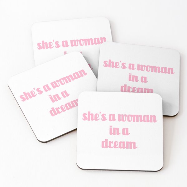 Item preview, shes a woman in a dream // Pink Text designed and sold by velvetearth.