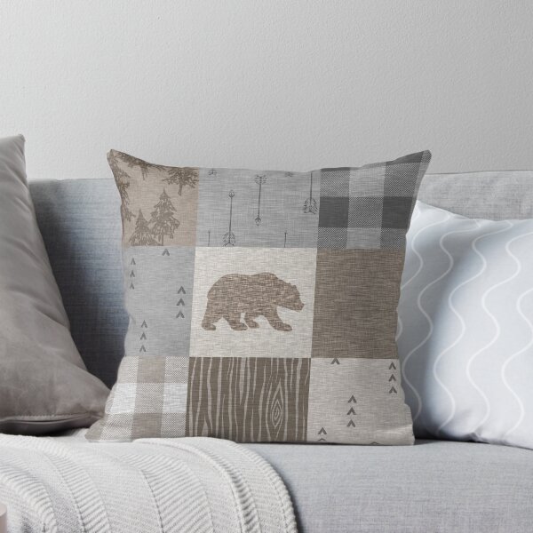 Artikel-Vorschau von Bär Patchwork - Rustikale Neutral, designt und verkauft von SugarPineDesign.