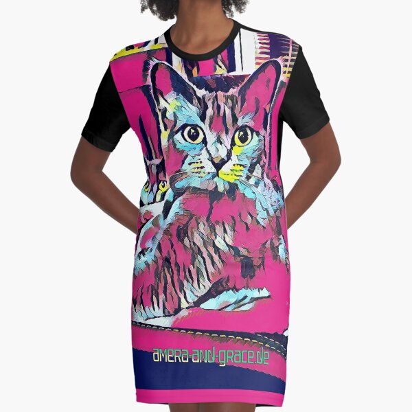 CATS AMERA AND GRACE - PINK T-Shirt Kleid