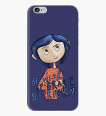 Vinilo o funda para iPhone Coraline