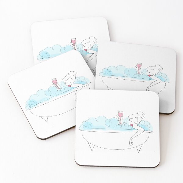 Item preview, Bath Time and a Glass of Wine  designed and sold by Gracie Rothey.