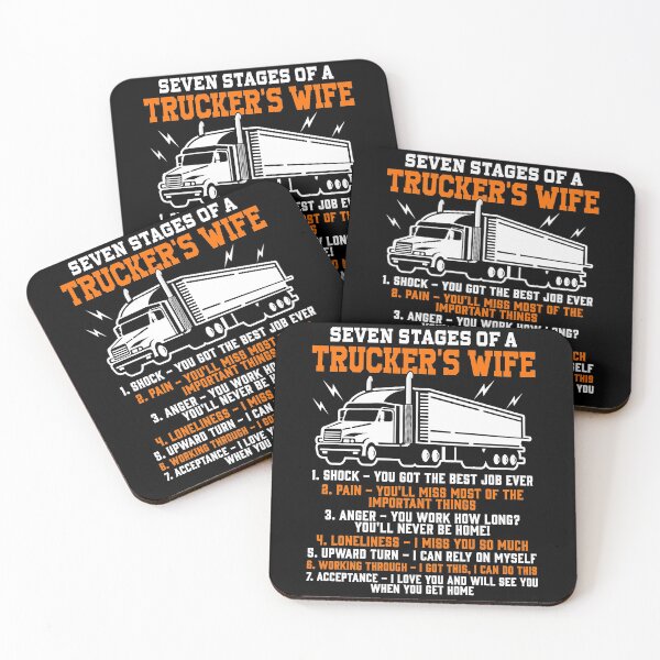 Item preview, Funny Trucker's Wife Gift - Valentines Day Gifts, Seven Stages Of A Wife - Spouse designed and sold by kntranhoang.