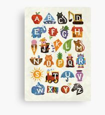 Alphabet Canvas Print