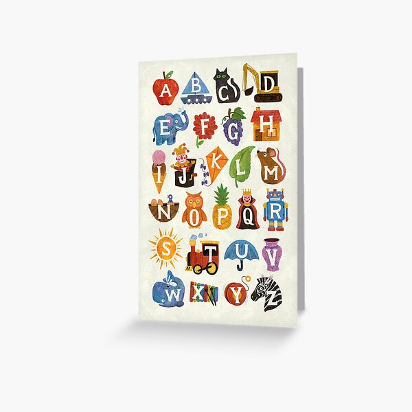Alphabet Greeting Card