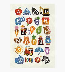 Alphabet Photographic Print